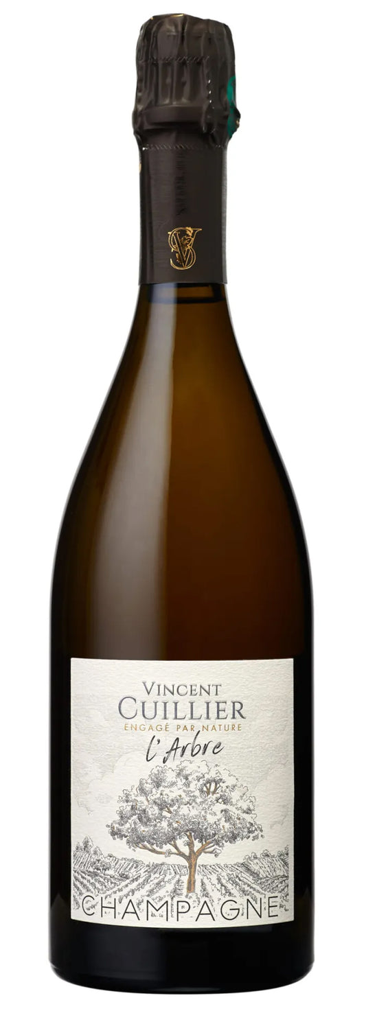 Vincent Cuillier L'Arbre Blanc de Noirs Brut Nature 2020  Front Bottle Shot