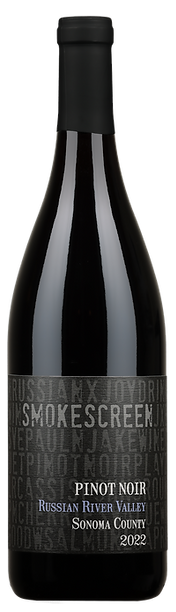 Smokescreen Pinot Noir 2022  Front Bottle Shot