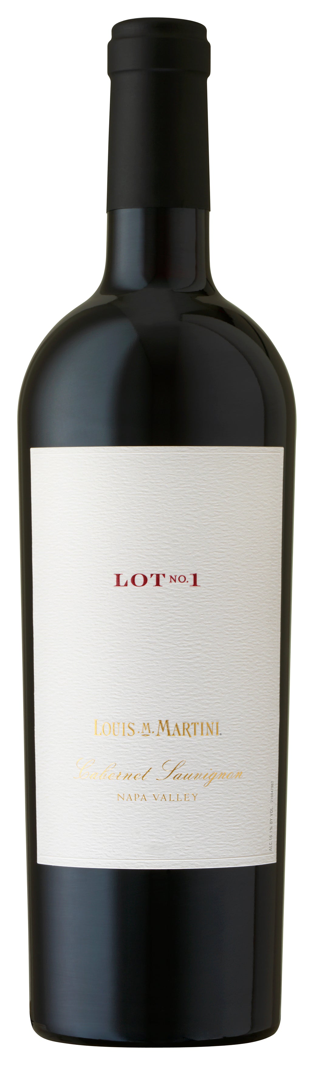 Louis Martini Lot 1 Cabernet Sauvignon 2019  Front Bottle Shot