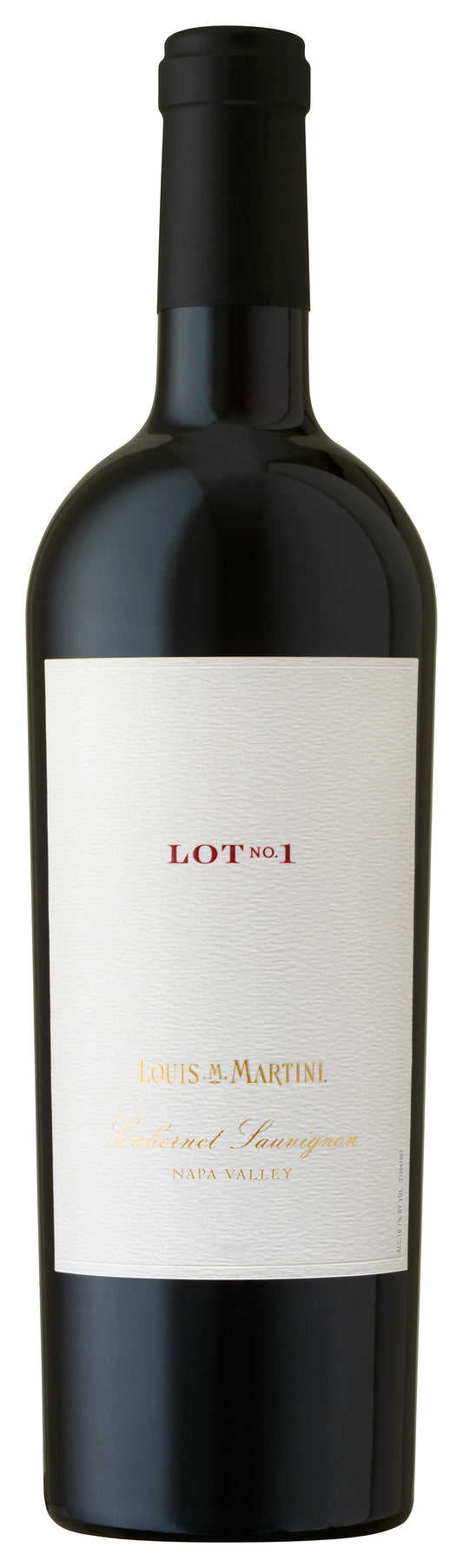 Louis Martini Lot 1 Cabernet Sauvignon 2019  Front Bottle Shot