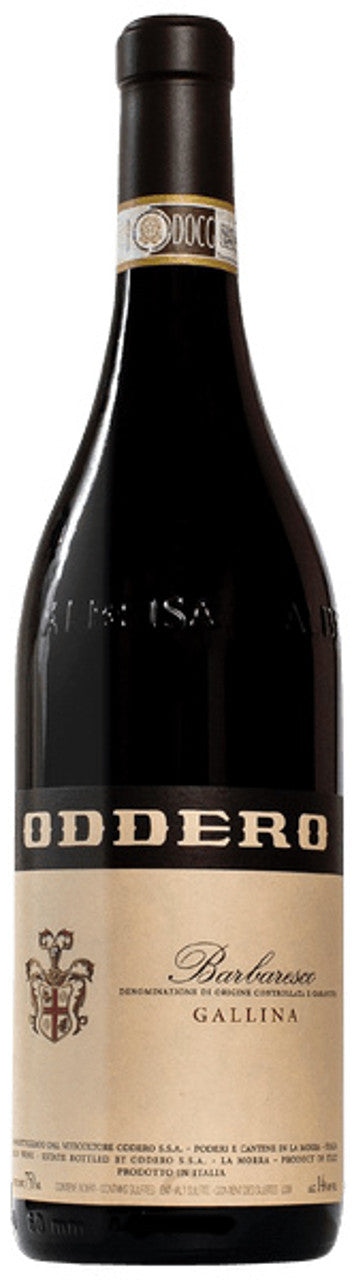 Oddero Barbaresco Gallina 2021  Front Bottle Shot