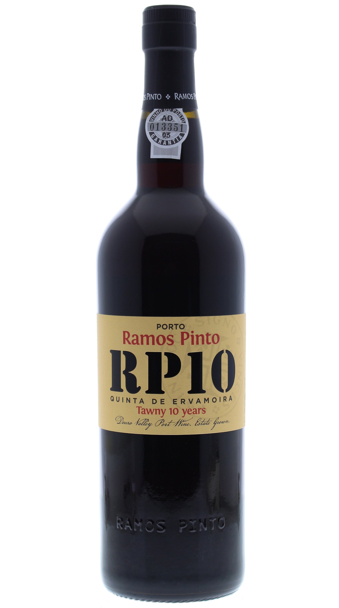Ramos Pinto 10 Year Tawny Ervamoira  Front Bottle Shot