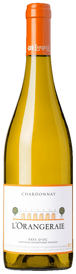 Lorgeril L'Orangeraie Chardonnay 2021  Front Bottle Shot