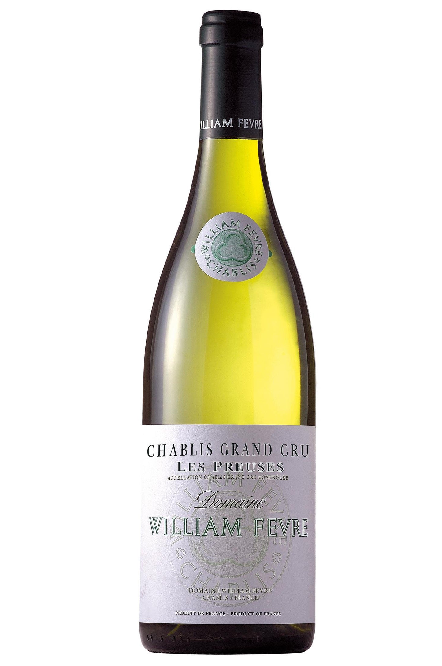 William Fevre Chablis Les Preuses Grand Cru 2021  Front Bottle Shot