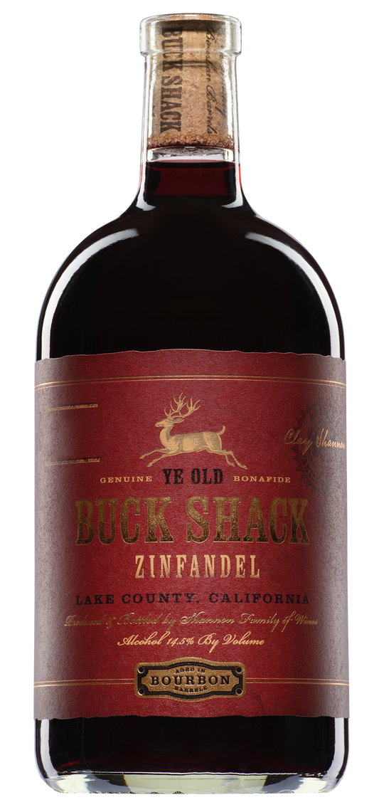 Shannon Ridge Buck Shack Bourbon Barrel Zinfandel 2021  Front Bottle Shot