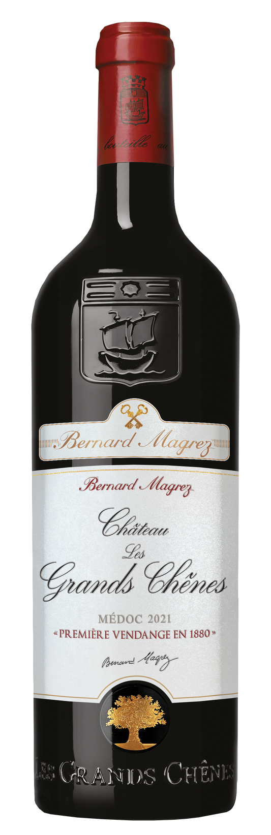 Chateau Les Grands Chenes  2021  Front Bottle Shot