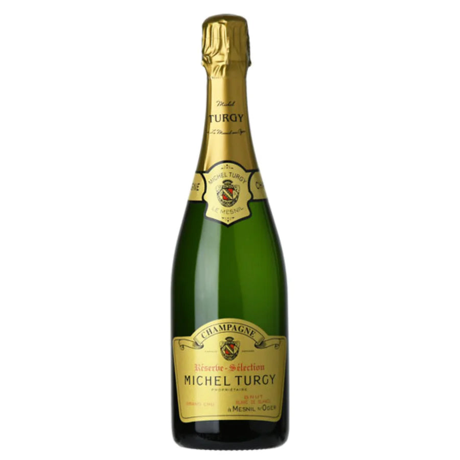 Michel Turgy Blanc de Blancs Grand Cru Brut Reserve Selection  Front Bottle Shot