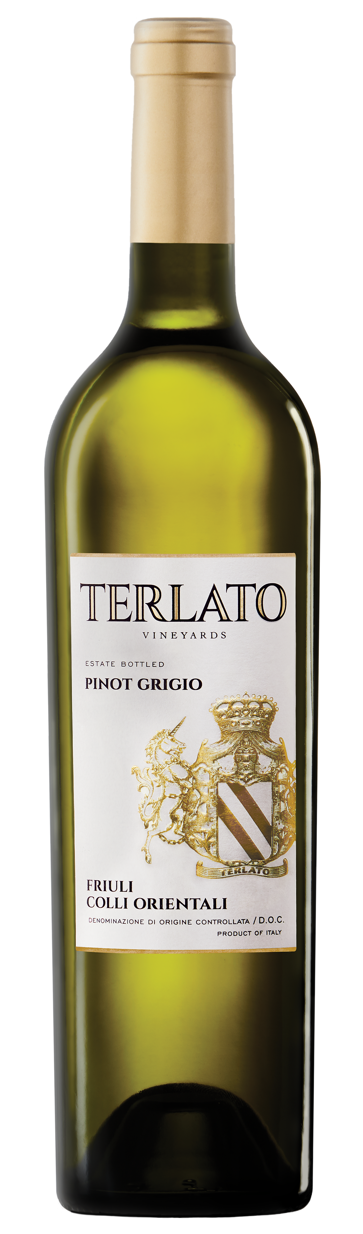Terlato Family Vineyards Friuli Pinot Grigio 2023  Front Bottle Shot