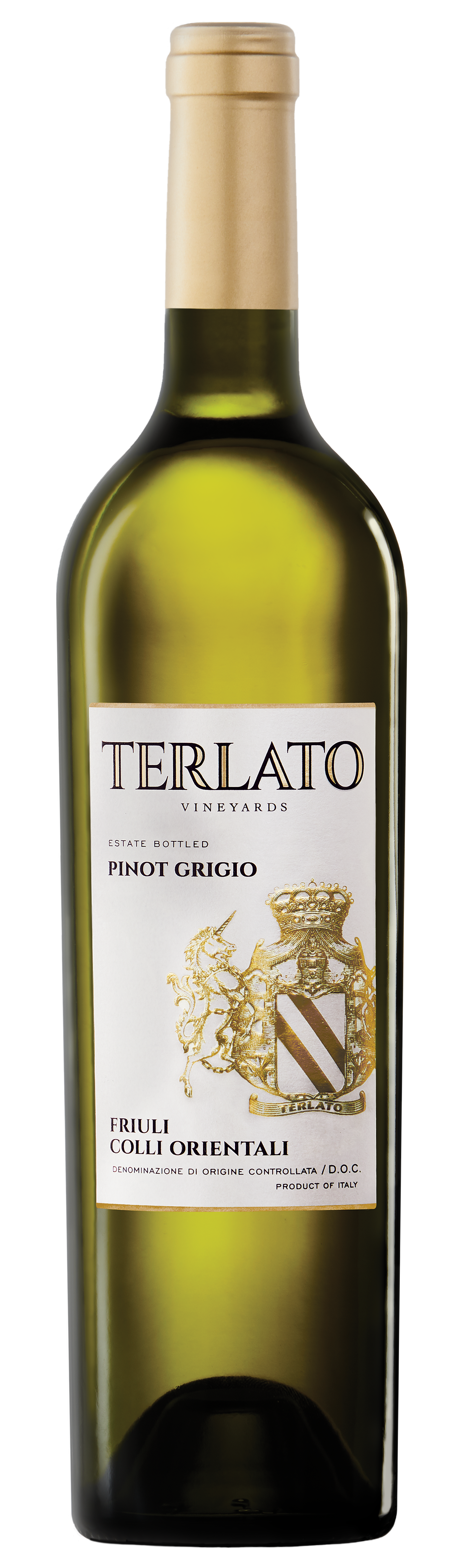 Terlato Family Vineyards Friuli Pinot Grigio 2023  Front Bottle Shot