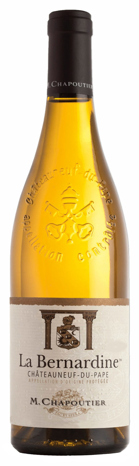 Maison Chapoutier  Chateauneuf-du-Pape La Bernardine Blanc 2022  Front Bottle Shot