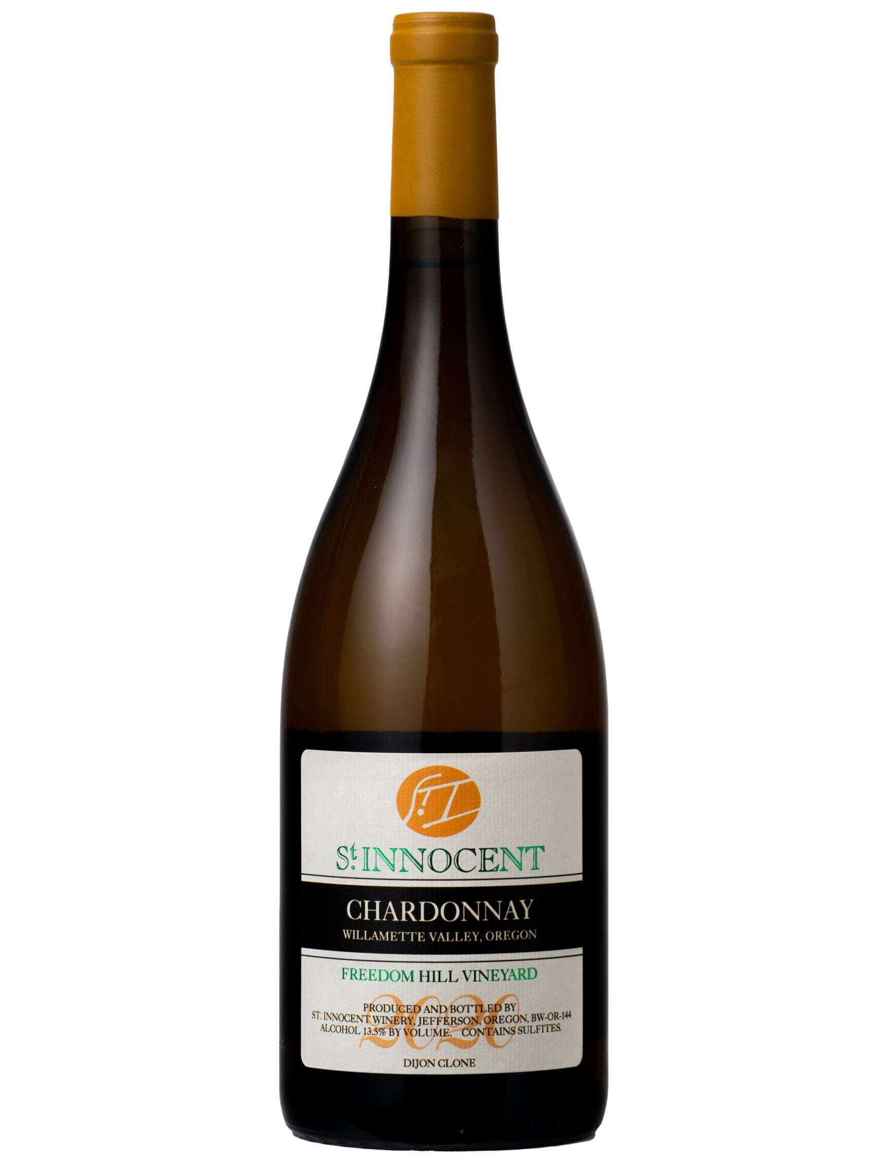 St. Innocent Freedom Hill Chardonnay 2020  Front Bottle Shot