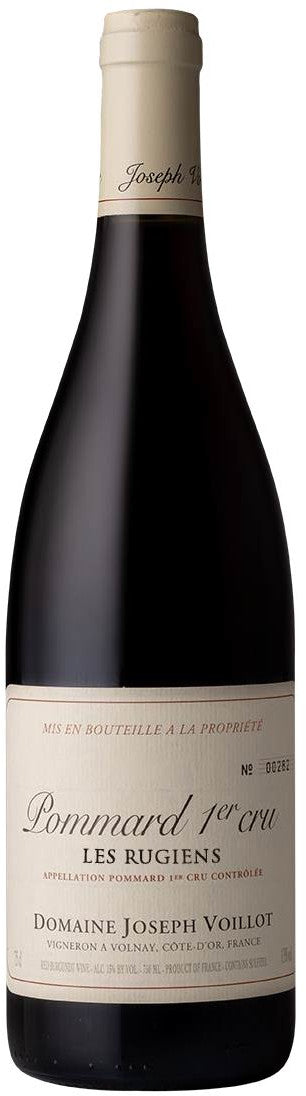 Domaine Joseph Voillot Pommard Les Rugiens Premier Cru 2022  Front Bottle Shot