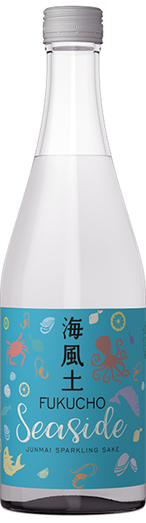 Fukucho Seaside Sparkling Sake (500ML)  Front Bottle Shot