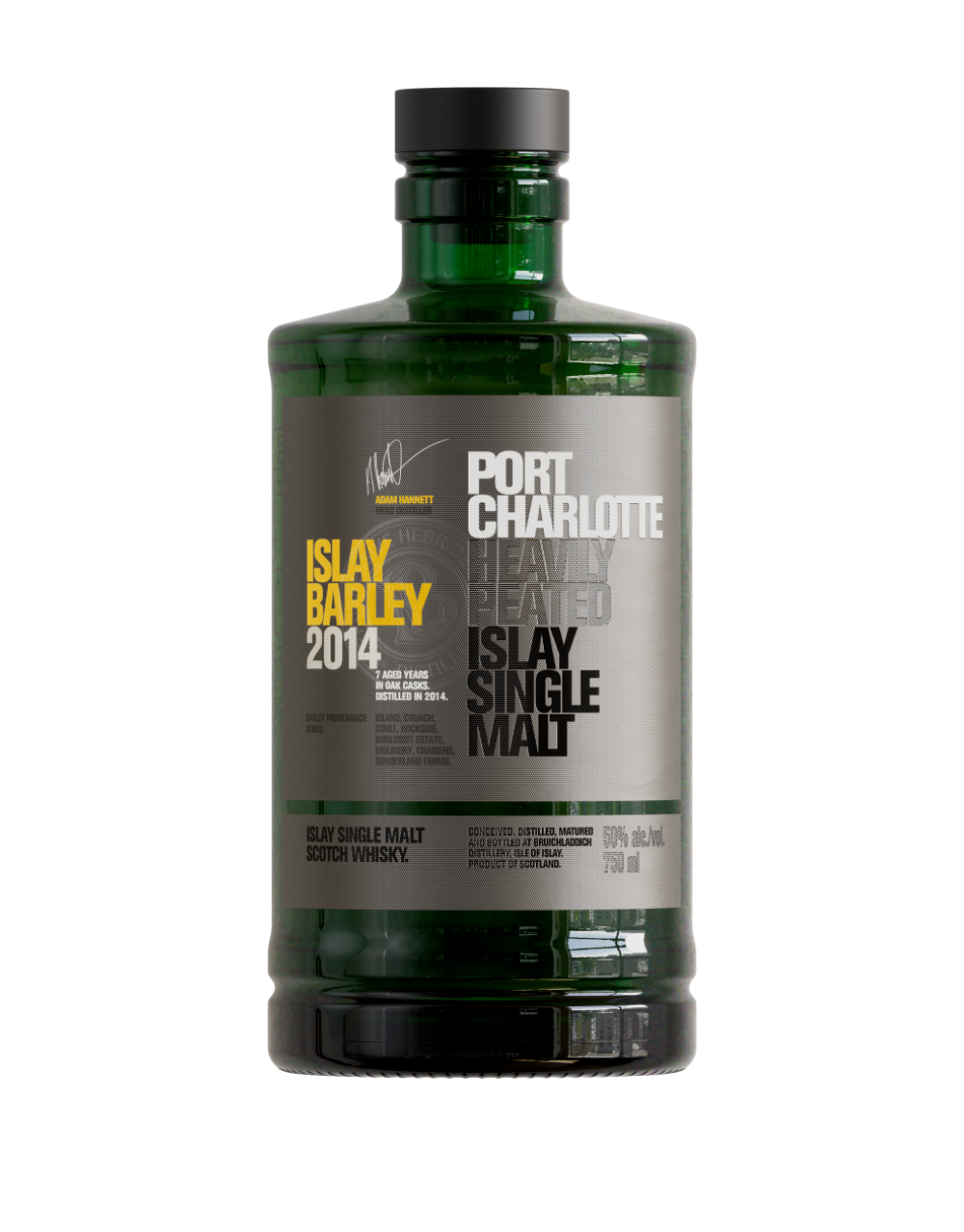 BRUICHLADDICH® PORT CHARLOTTE ISLAY BARLEY 2014 SINGLE MALT WHISKEY 750 ML