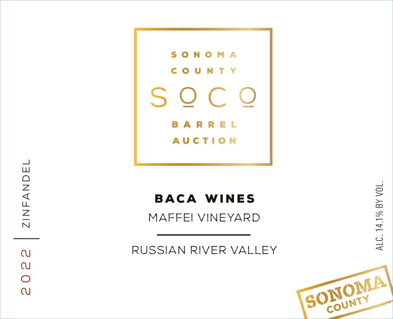 BACA Tug O'War Zinfandel (Sonoma Barrel Auction) 2021