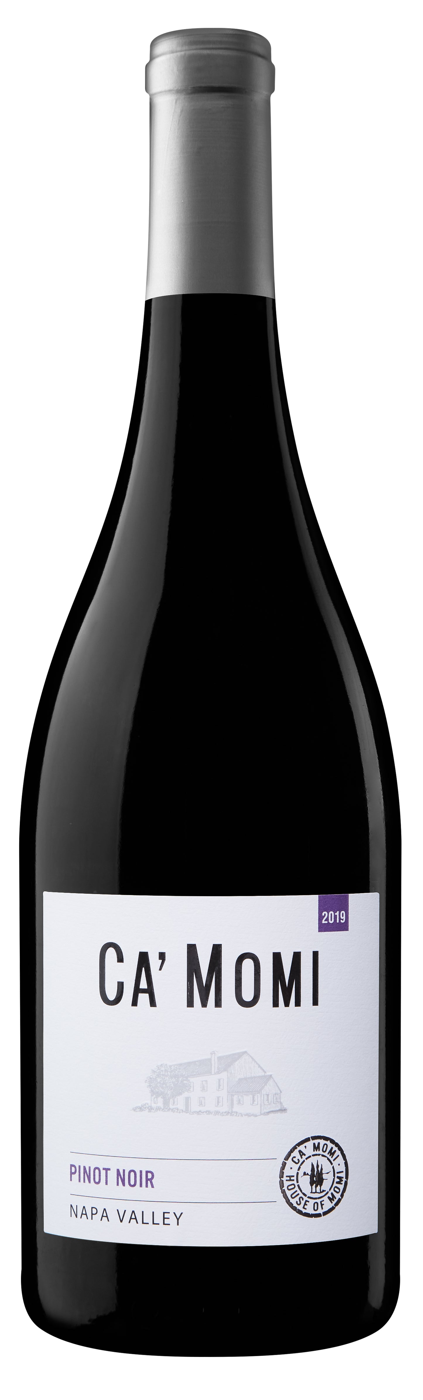 Ca' Momi Winery Pinot Noir 2019  Front Bottle Shot