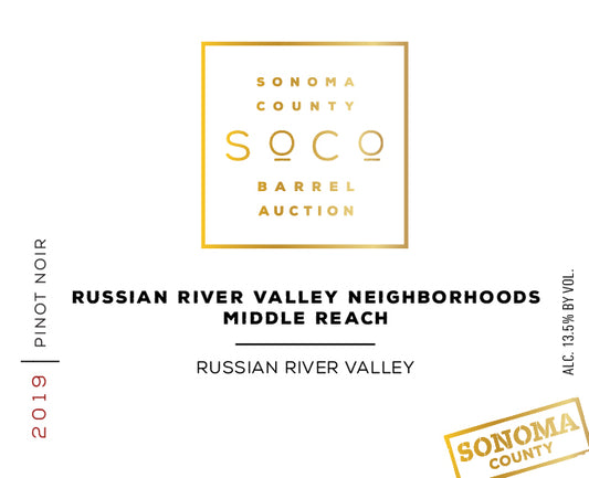 Russian River Valley Winegrowers Middle Reach Pinot Noir (Sonoma Barrel Auction) 2019