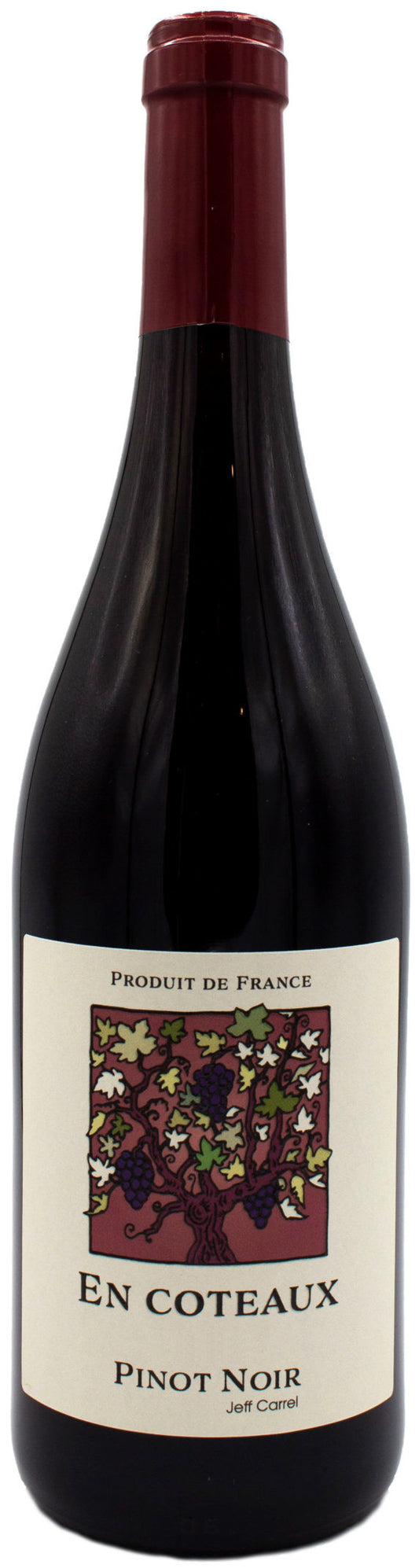 Jeff Carrel En Coteaux Pinot Noir 2021  Front Bottle Shot