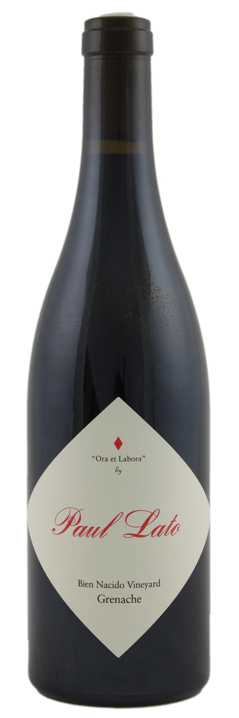 Paul Lato Ora et Labora Bien Nacido Vineyard Grenache 2019  Front Bottle Shot