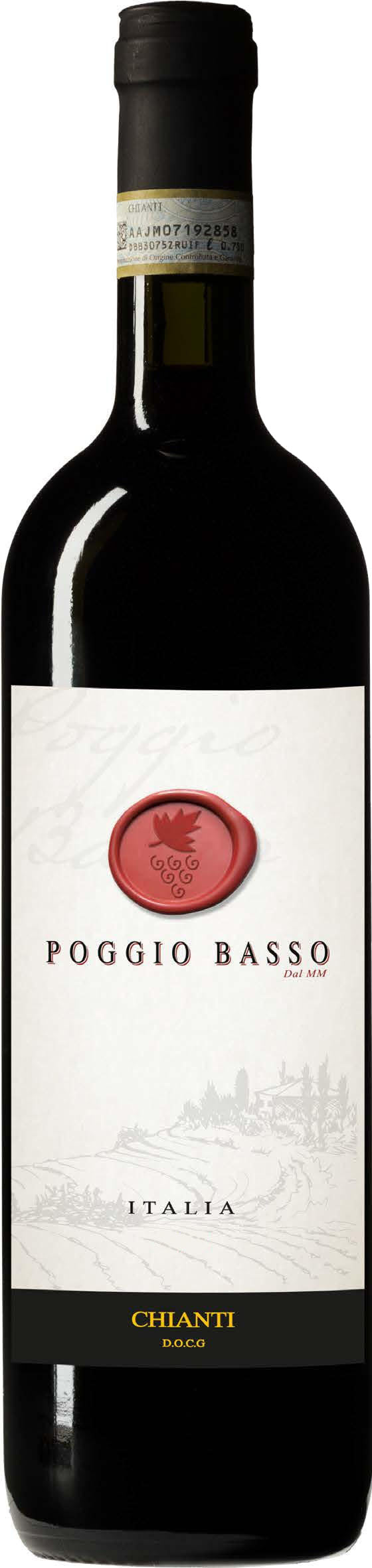 Poggio Basso Chianti 2023  Front Bottle Shot
