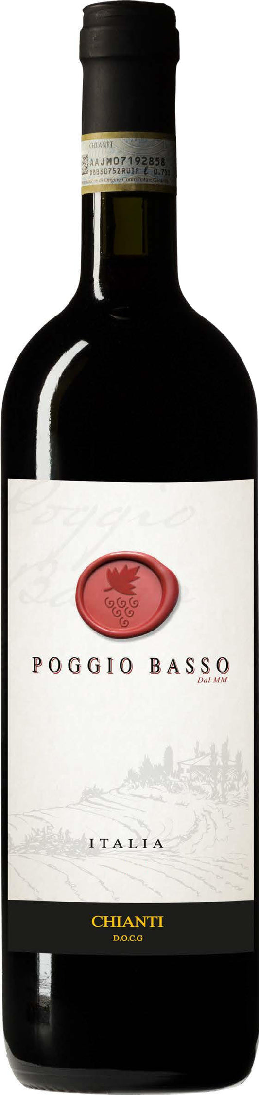 Poggio Basso Chianti 2023  Front Bottle Shot