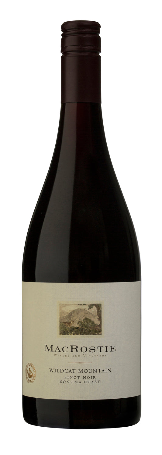 MacRostie Wildcat Mountain Vineyard Pinot Noir 2021  Front Bottle Shot