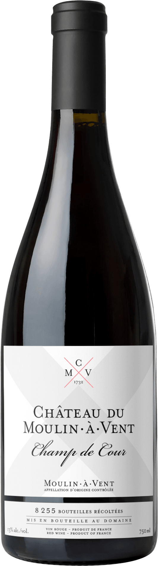 Chateau du Moulin-a-Vent Champ de Cour 2021  Front Bottle Shot