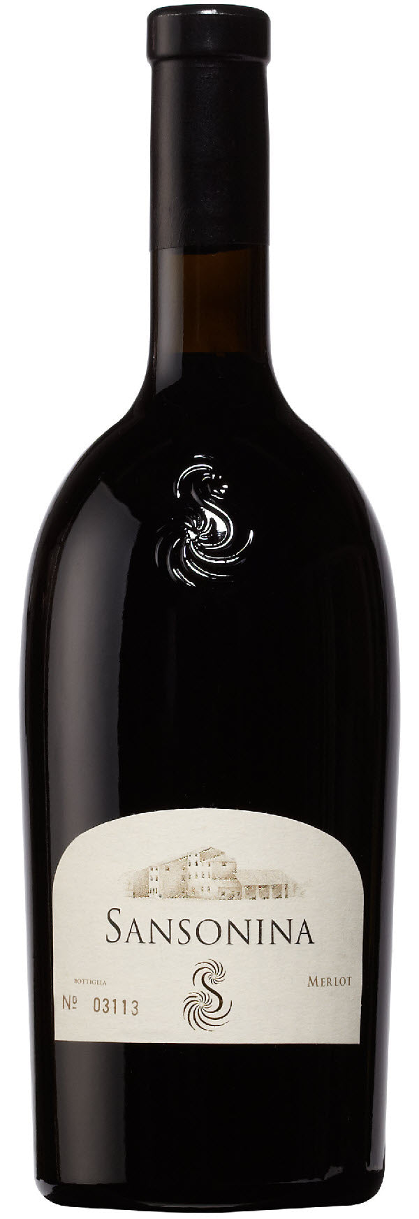 Sansonina Merlot 2020  Front Bottle Shot