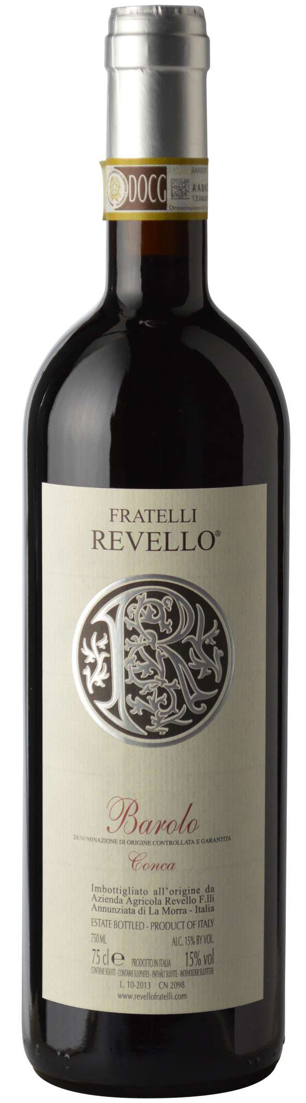 Fratelli Revello Barolo Conca 2019  Front Bottle Shot