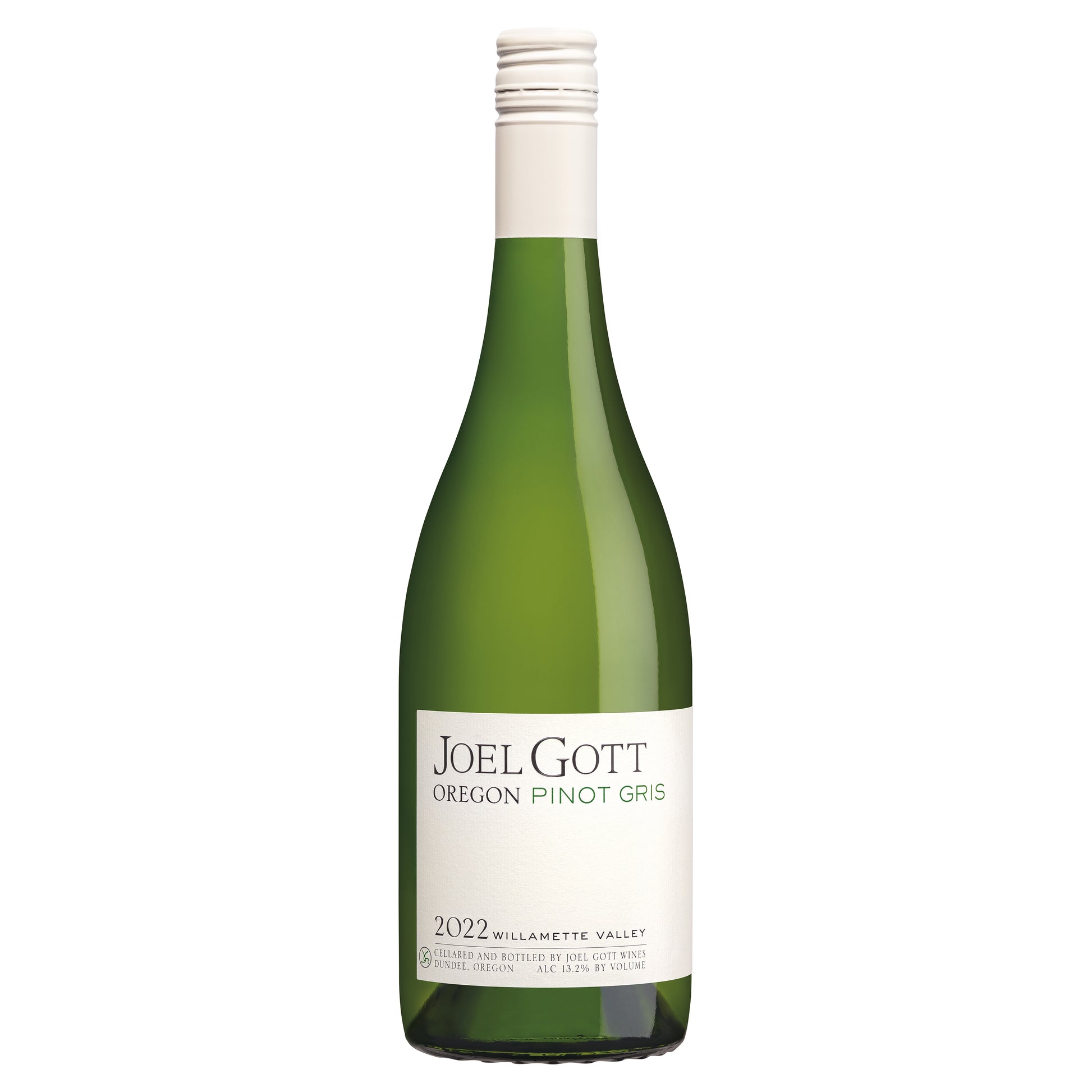 Joel Gott Oregon Pinot Gris 2022  Front Bottle Shot