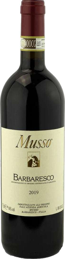 Musso Barbaresco 2019  Front Bottle Shot