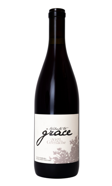 A Tribute to Grace Santa Barbara Highlands Vineyard Grenache 2021  Front Bottle Shot