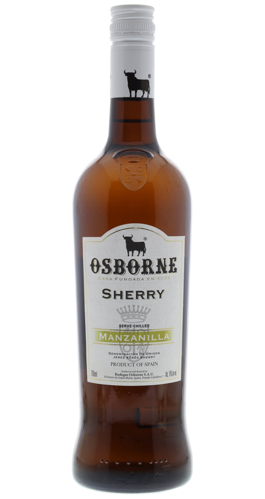 Osborne Manzanilla Sherry  Front Bottle Shot