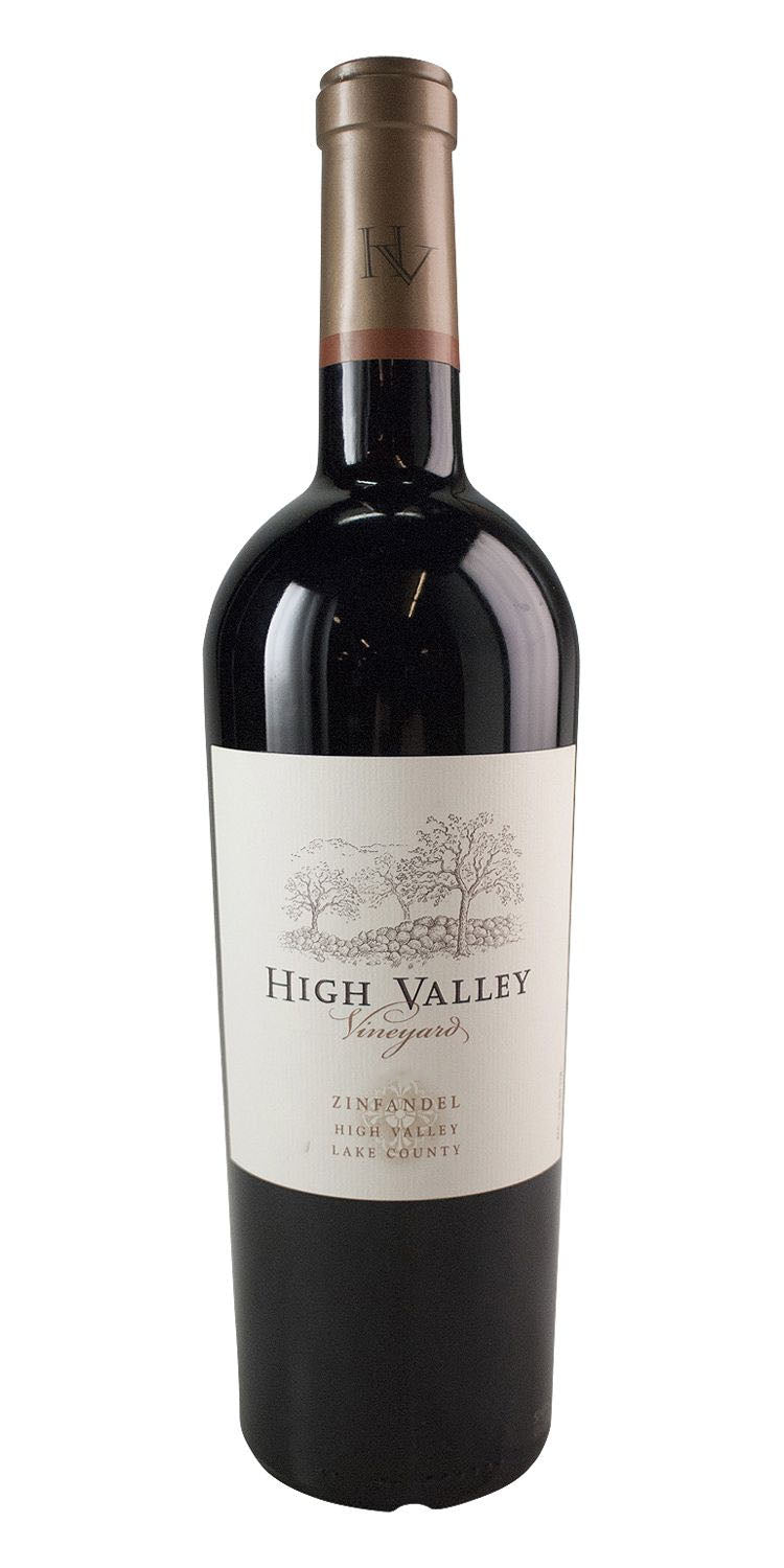 High Valley Zinfandel 2020  Front Bottle Shot