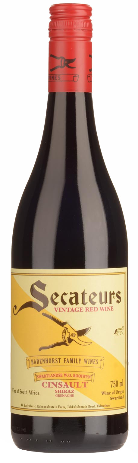 Badenhorst Secateurs Red Blend 2021  Front Bottle Shot