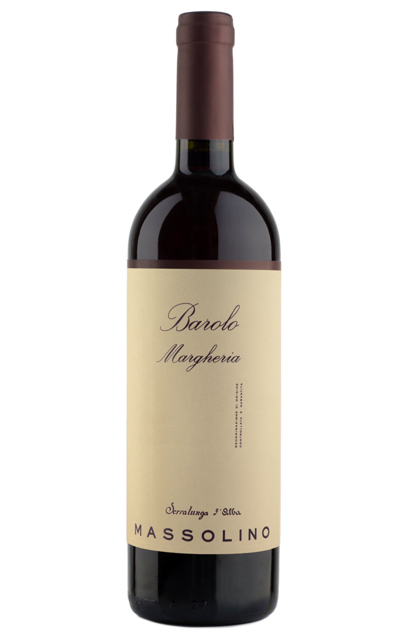 Massolino Barolo Margheria 2020  Front Bottle Shot
