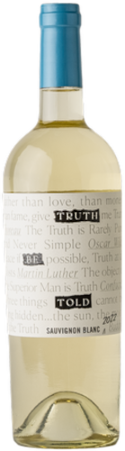 Truth Be Told Sauvignon Blanc 2022  Front Bottle Shot