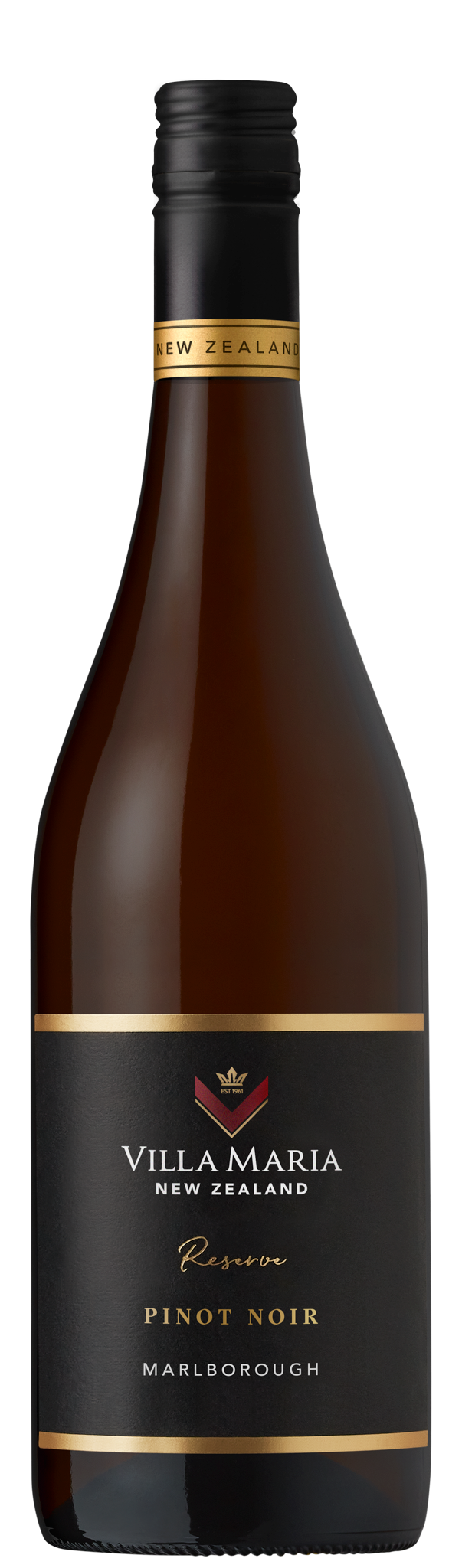 Villa Maria Reserve Pinot Noir 2020  Front Bottle Shot