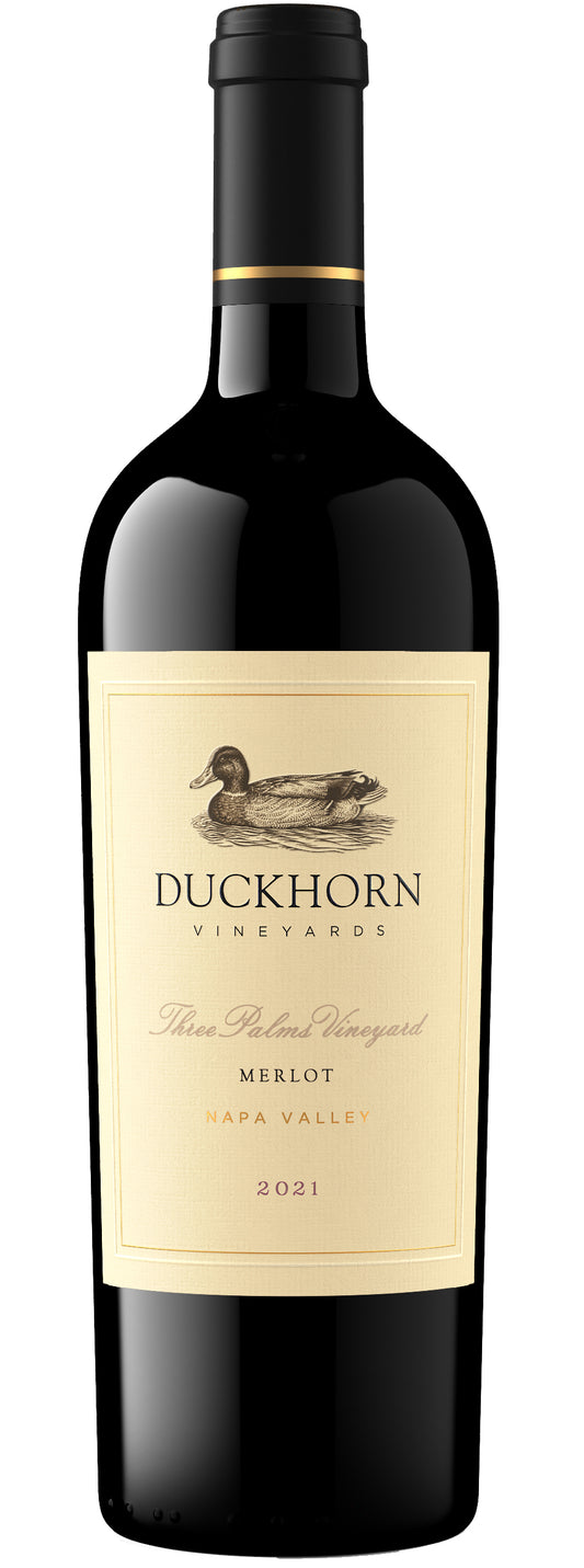 Duckhorn Three Palms Merlot 2021  Front Bottle Shot
