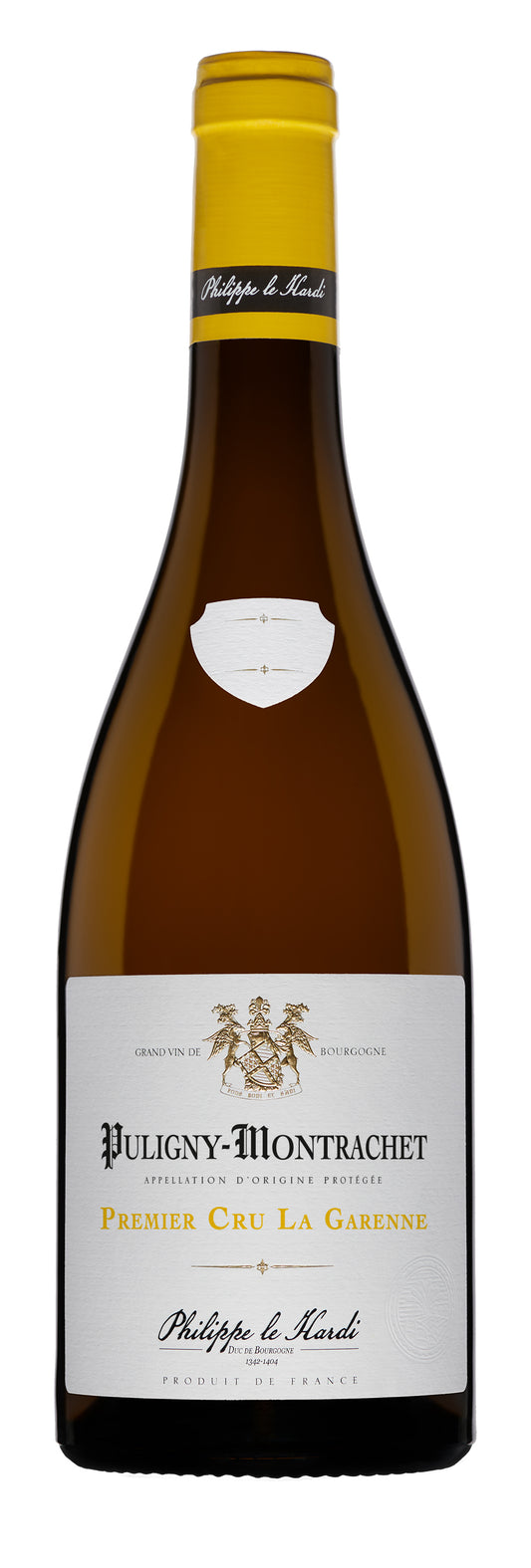 Philippe le Hardi Puligny-Montrachet La Garenne Premier Cru 2021  Front Bottle Shot