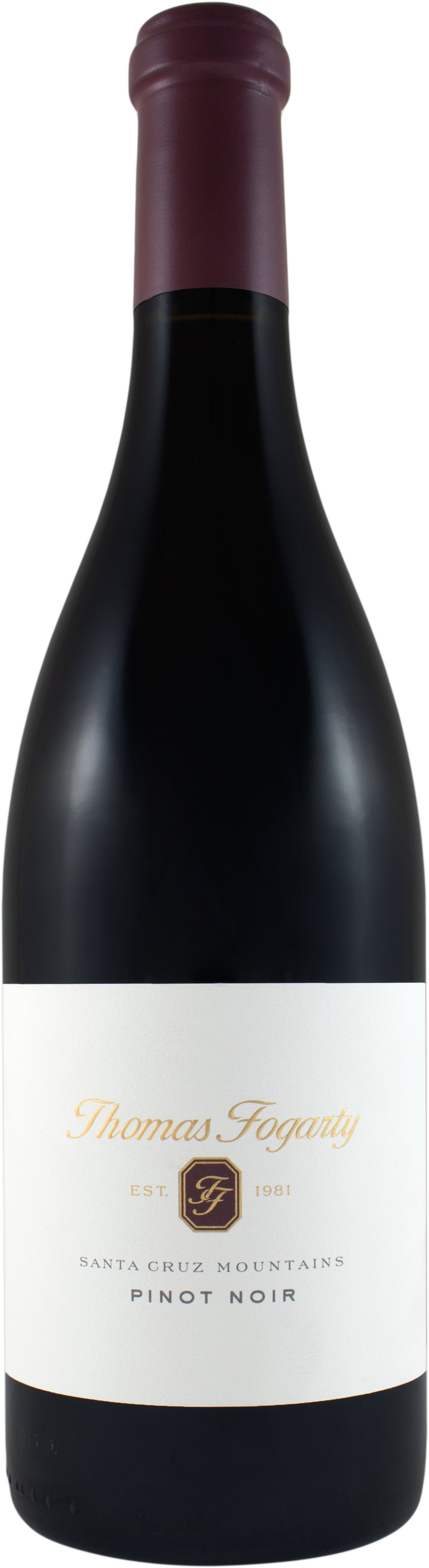 Thomas Fogarty Santa Cruz Mountains Pinot Noir 2021  Front Bottle Shot
