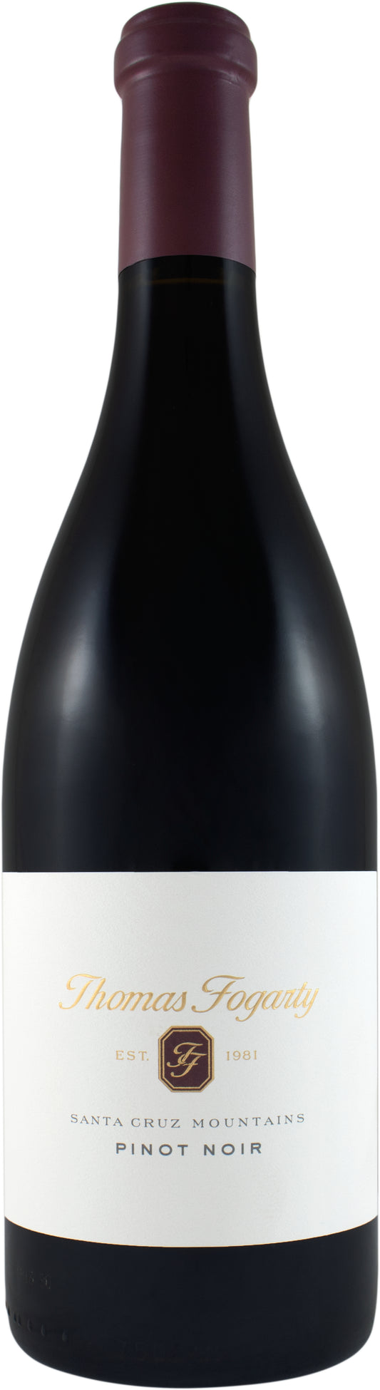 Thomas Fogarty Santa Cruz Mountains Pinot Noir 2021  Front Bottle Shot
