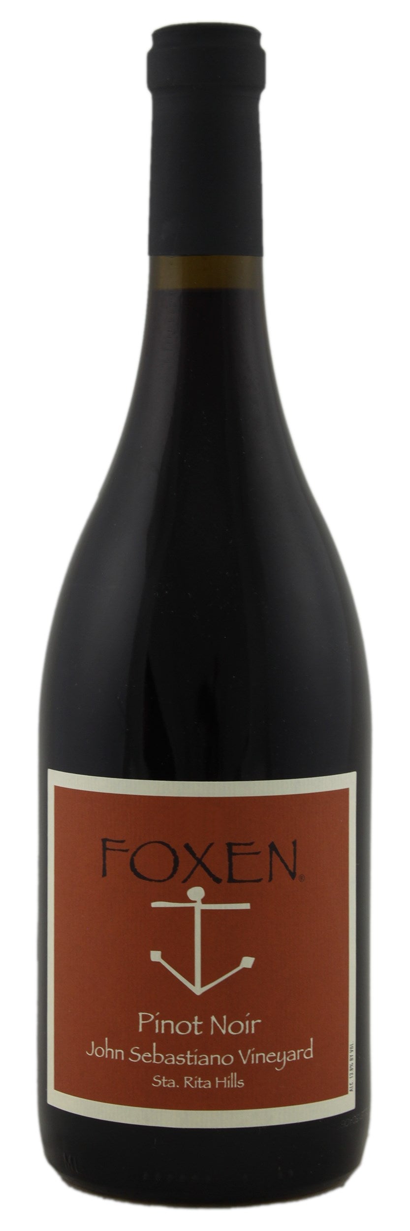 Foxen John Sebastiano Vineyard Pinot Noir 2020  Front Bottle Shot