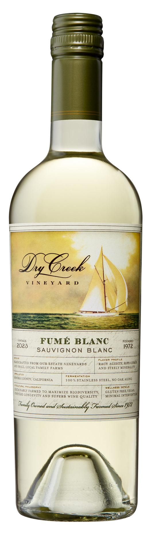 Dry Creek Vineyard Fume Blanc 2023  Front Bottle Shot