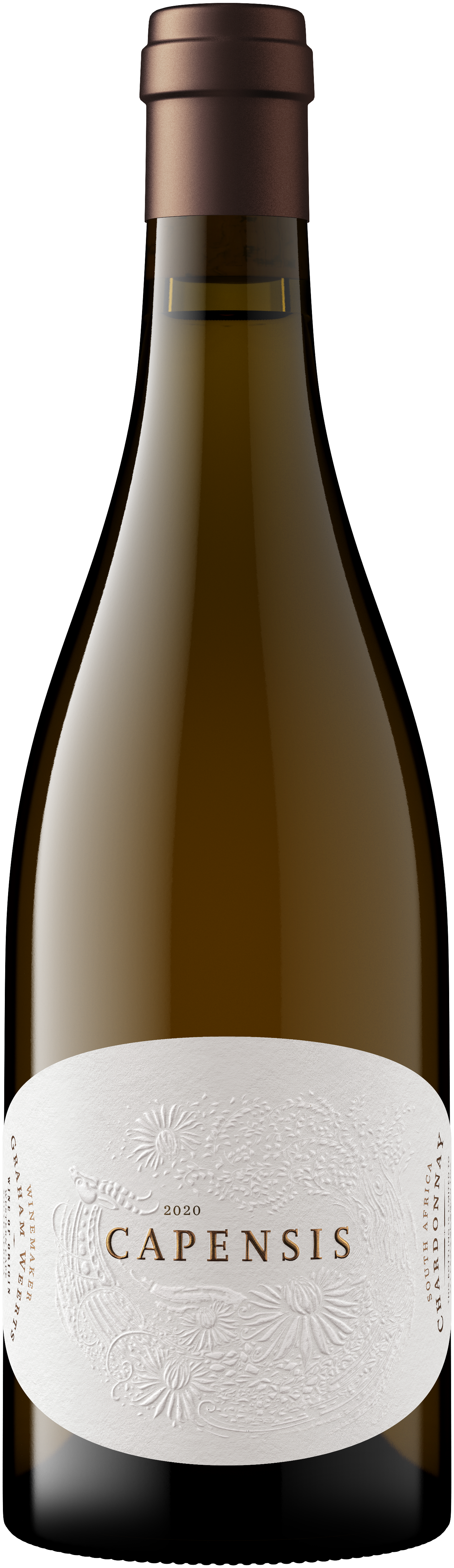 Capensis Chardonnay 2020  Front Bottle Shot