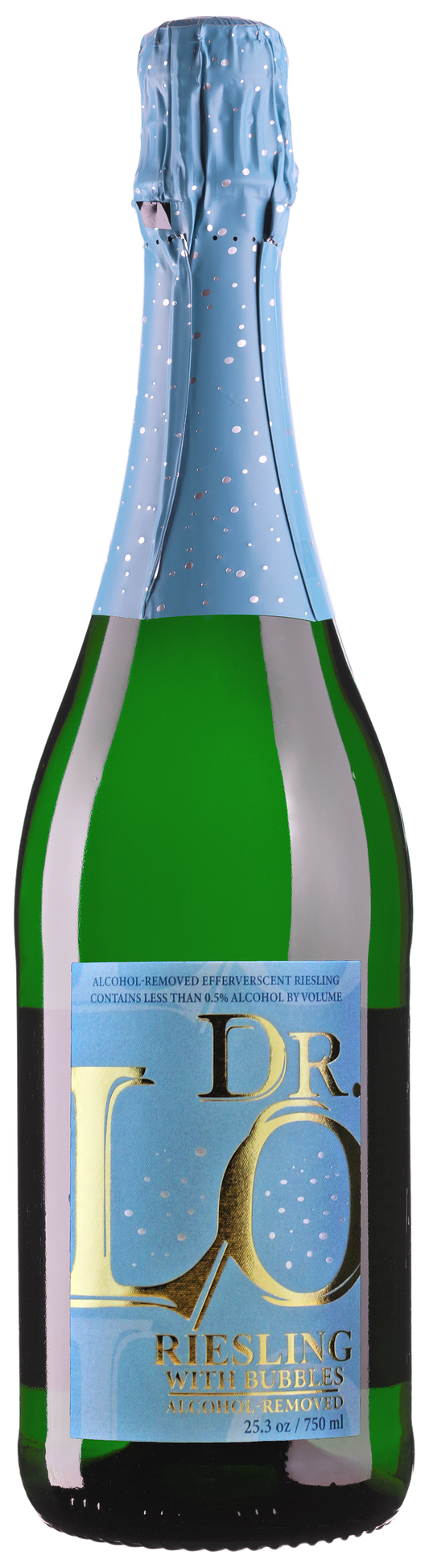 Loosen Bros. Dr. Lo Alcohol-Removed Riesling with Bubbles (Non-Alcoholic)  Front Bottle Shot