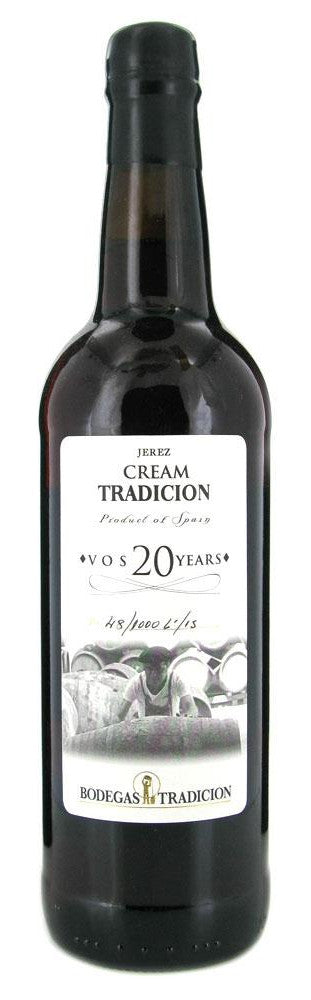 Bodegas Tradicion Cream VOS Front Bottle Shot